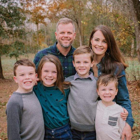 Matt Piland, executive pastor of Bethlehem Church, and his family.