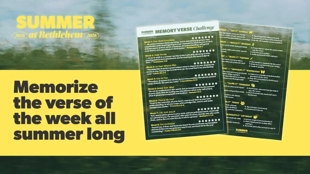 Summer Scripture Memorization graphic