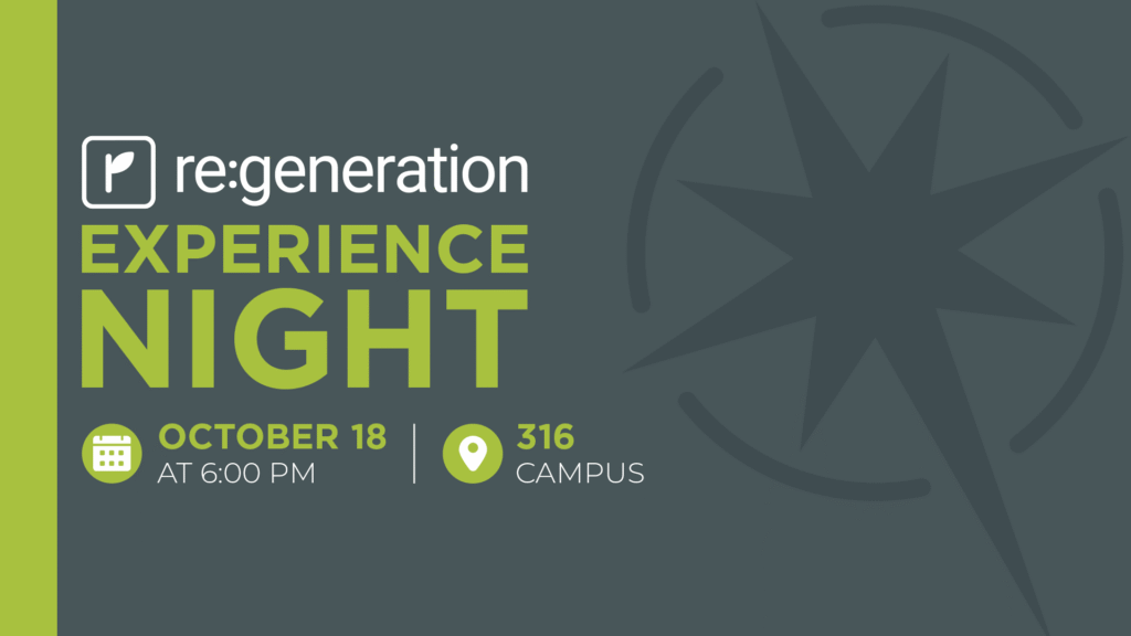 re:generation Experience Night graphic
