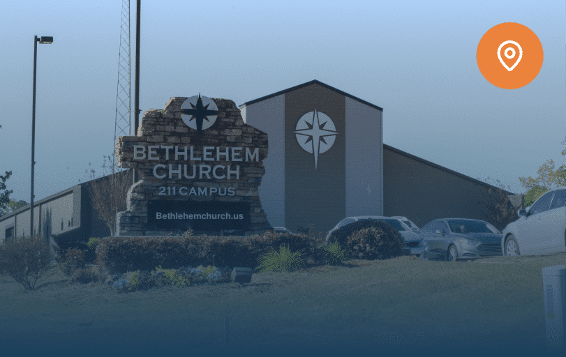 Bethlehem Church 211 Campus exterior sign in Hoschton, Georgia